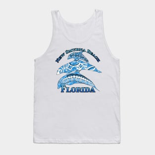 New Smyrna Beach Florida Vacation Tribal Dolphins Tank Top